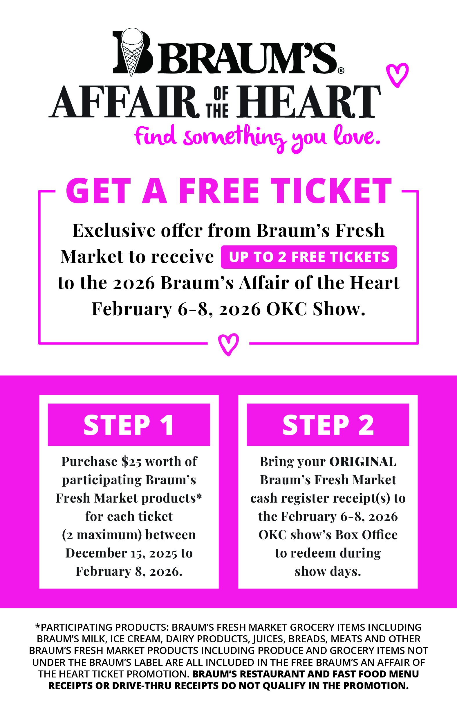 Braum's Ticket Promotion