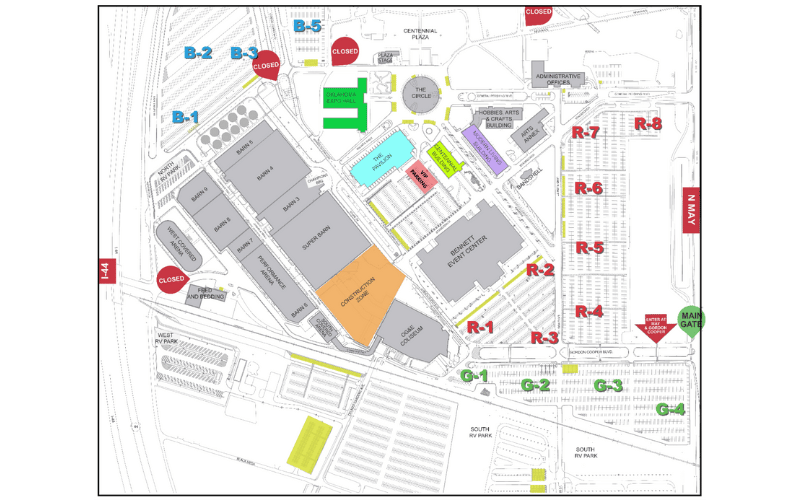 Map of OKC Fairgrounds
