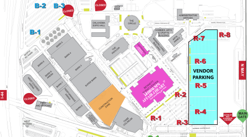 OKC Fair Park Parking Map