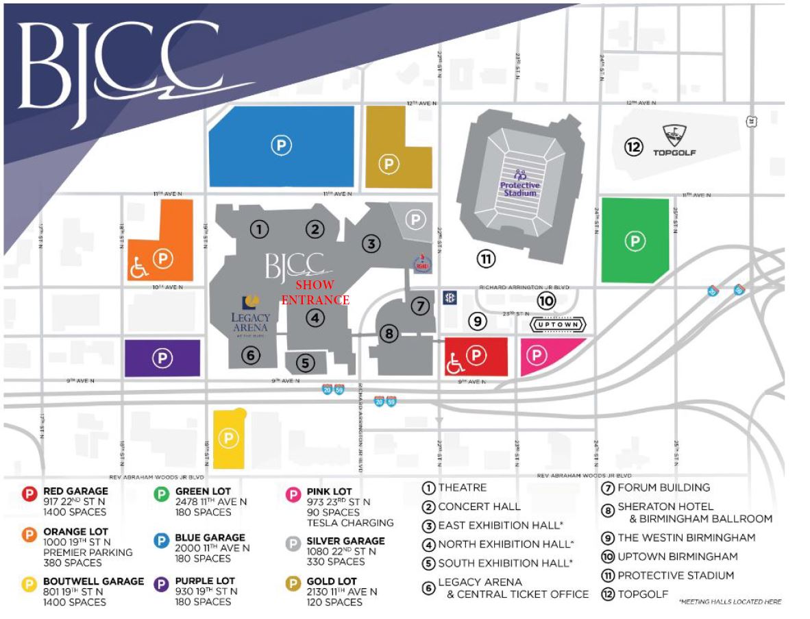 Parking Lots Near BJCC