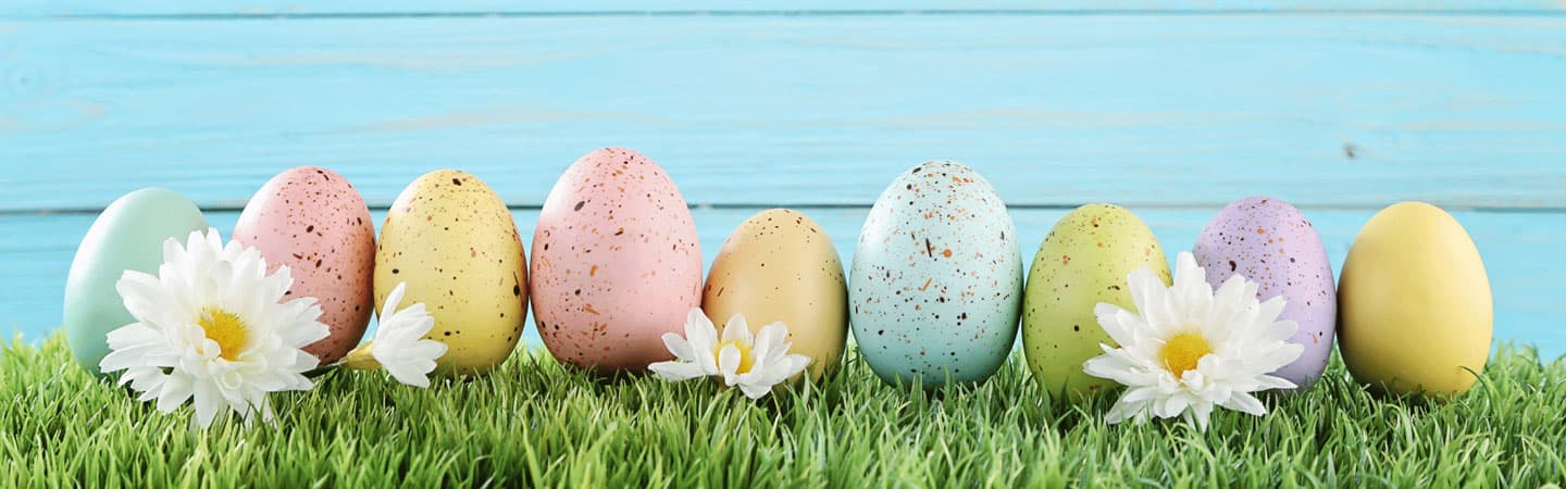 speckled Easter eggs