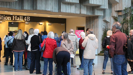 Attendees at the Northwest Flower & Garden Festival