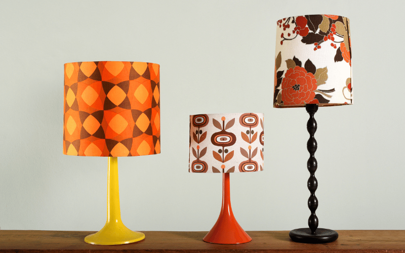 vintage colorful lamps