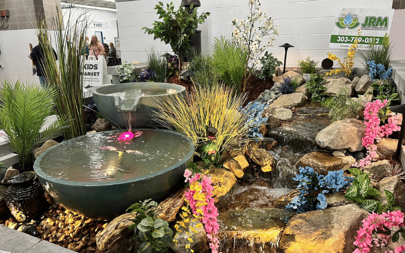 Colorado Garden Show Feature Garden with Water Feature