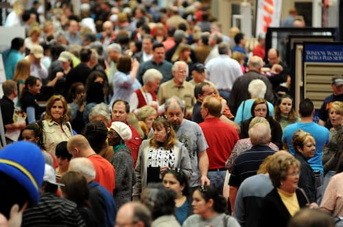 crowd at a home show