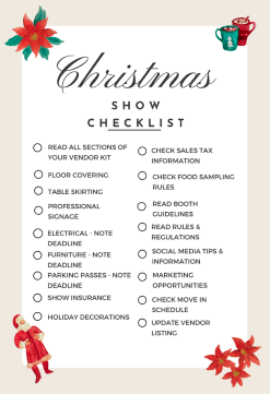 Christmas Show Checklist