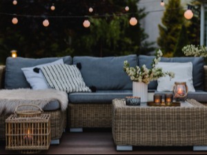 Patio furniture & lights