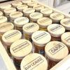 organized drawer of spice jars