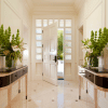 Entry way of a home with large plants