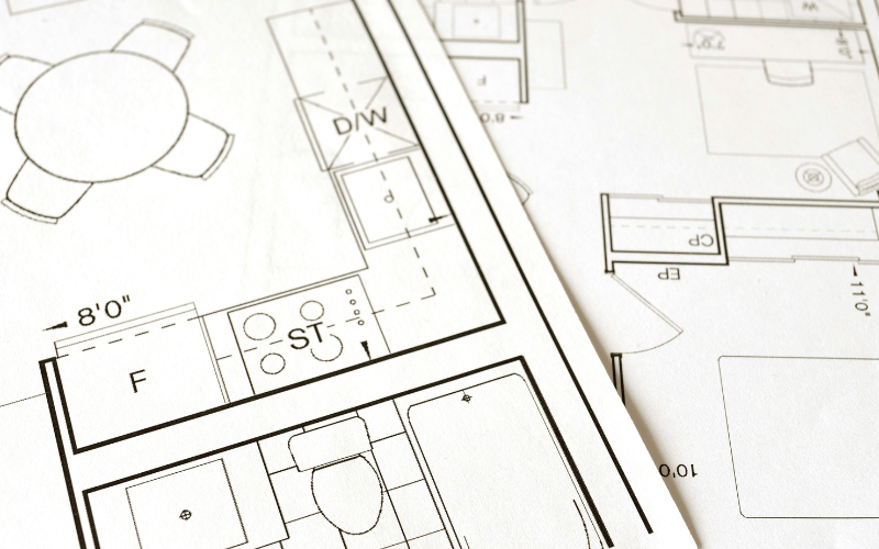 Floor plan blue prints