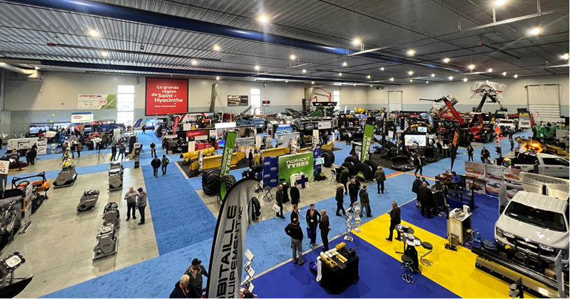 attendees at equipment trade show