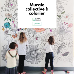 Murale collective à colorier