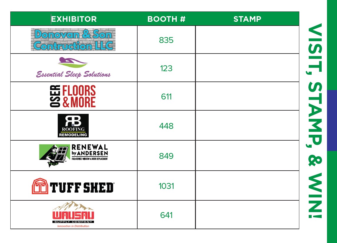 VISIT, STAMP, & WIN!