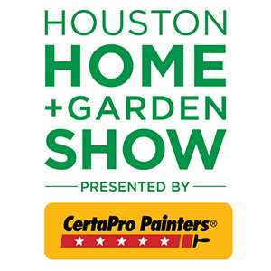 Houston Home Garden Show logo with sponsor