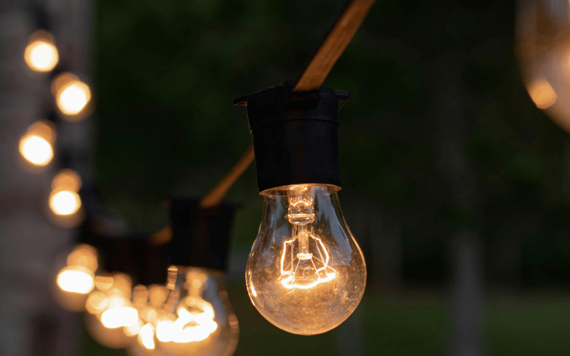 outdoor patio string lights
