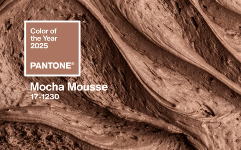 Pantone 2025 colour of the year Mocha Mousse 