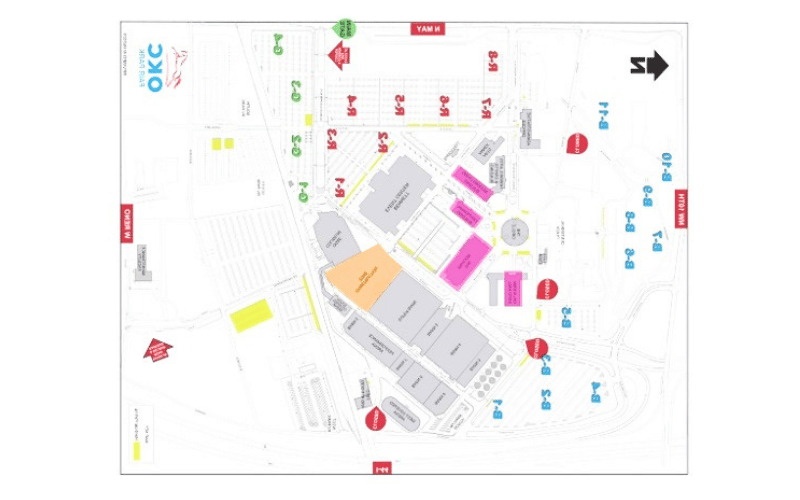 Map of the OKC Fair Park venue 