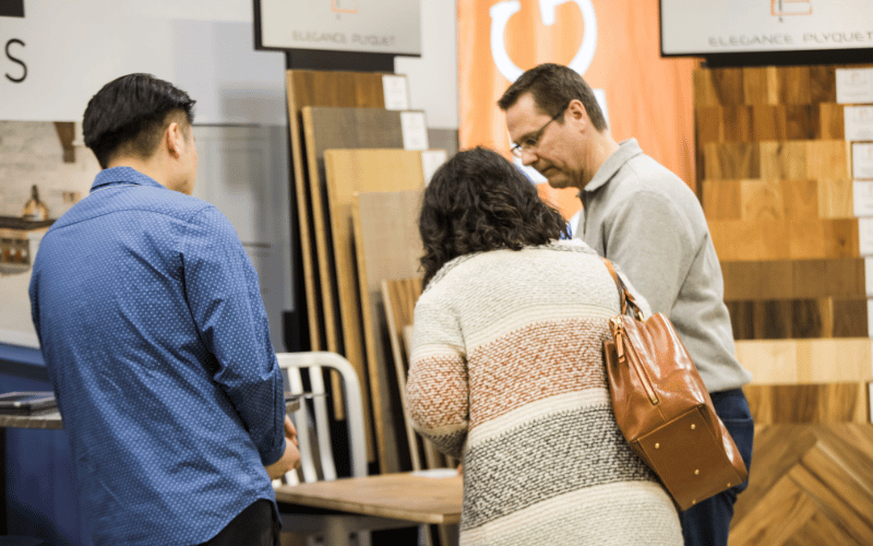 Attendees shopping at the Cleveland Home + Remodeling Expo