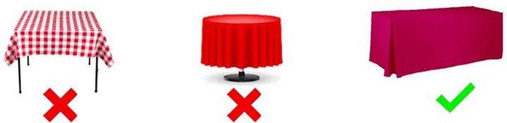 Correct Table Skirting