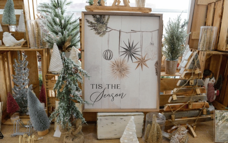 'Tis the Season decorated artisan Christmas decor