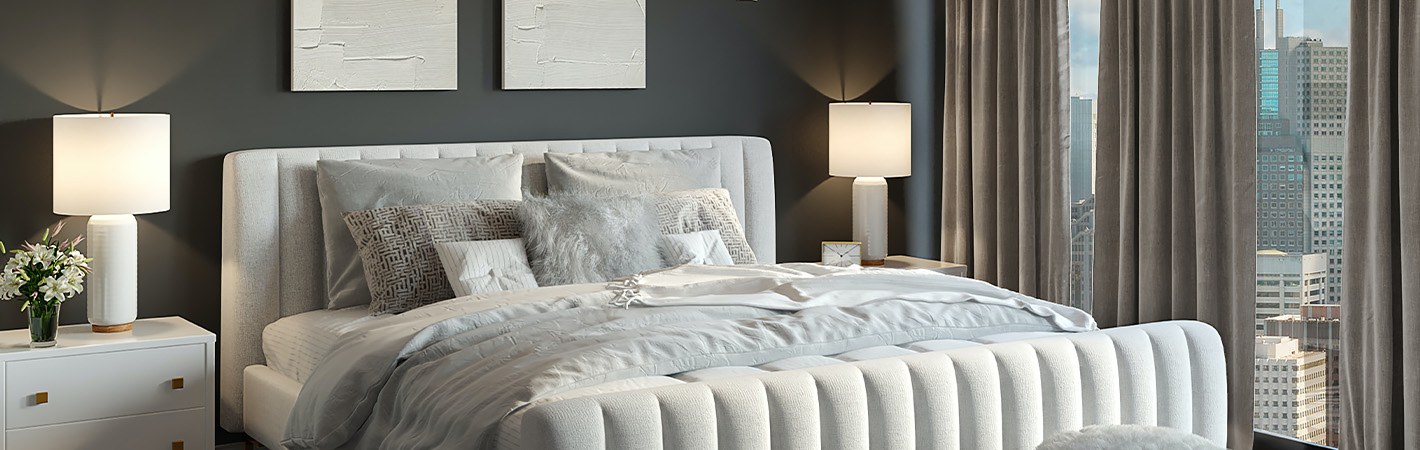 grey bedroom