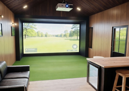 Golf Simulator Shed by Weaver Barns