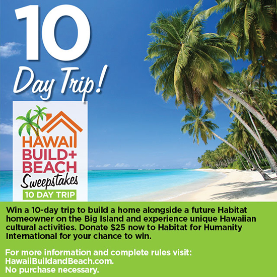 Habitat Sweepstakes
