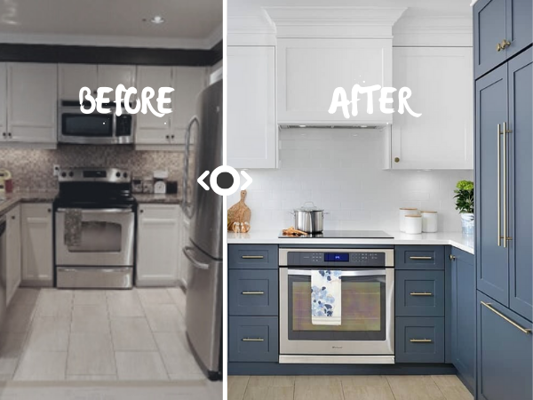Before and After Kitchen MakeOver 