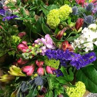 Colourful bouquets sm Hand tied bouquet