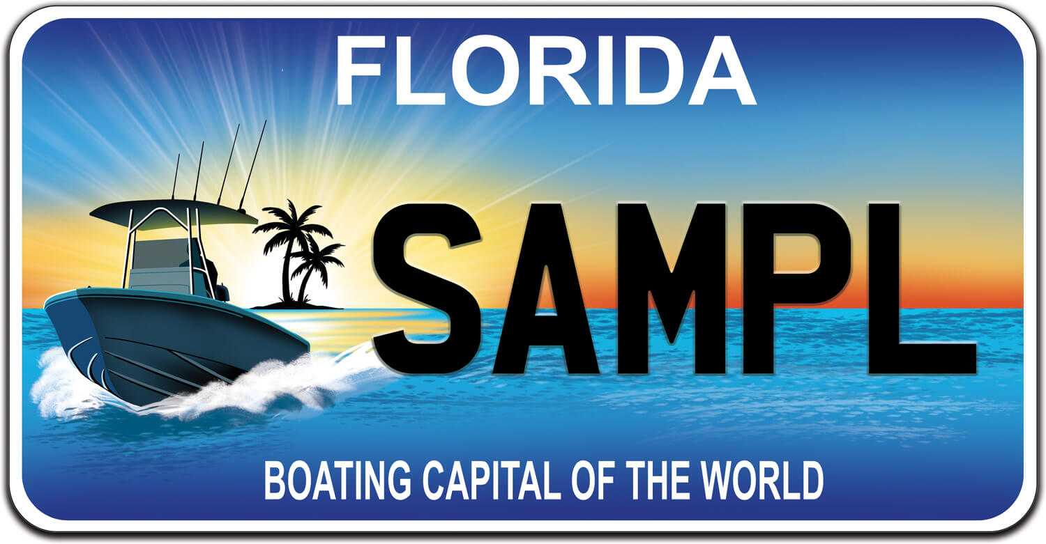 Boating-Capital-License-Plate