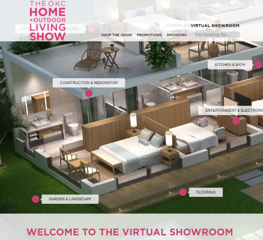 OKC Home + Outdoor Living Show's Virtual Showroom Screenshot