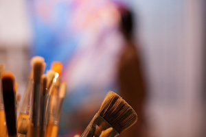 Picture of paint brushes