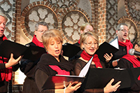 Holiday carolers