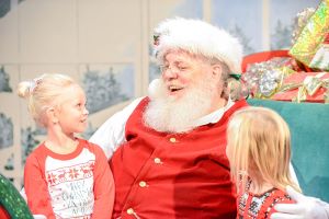 Santa and Kids in sleigh