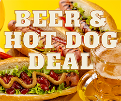 THURSDAY HOTDOG & BEER SPECIAL