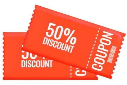 Coupon dans le guide officiel