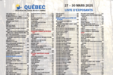 Nom en gras dans la liste des exposants 