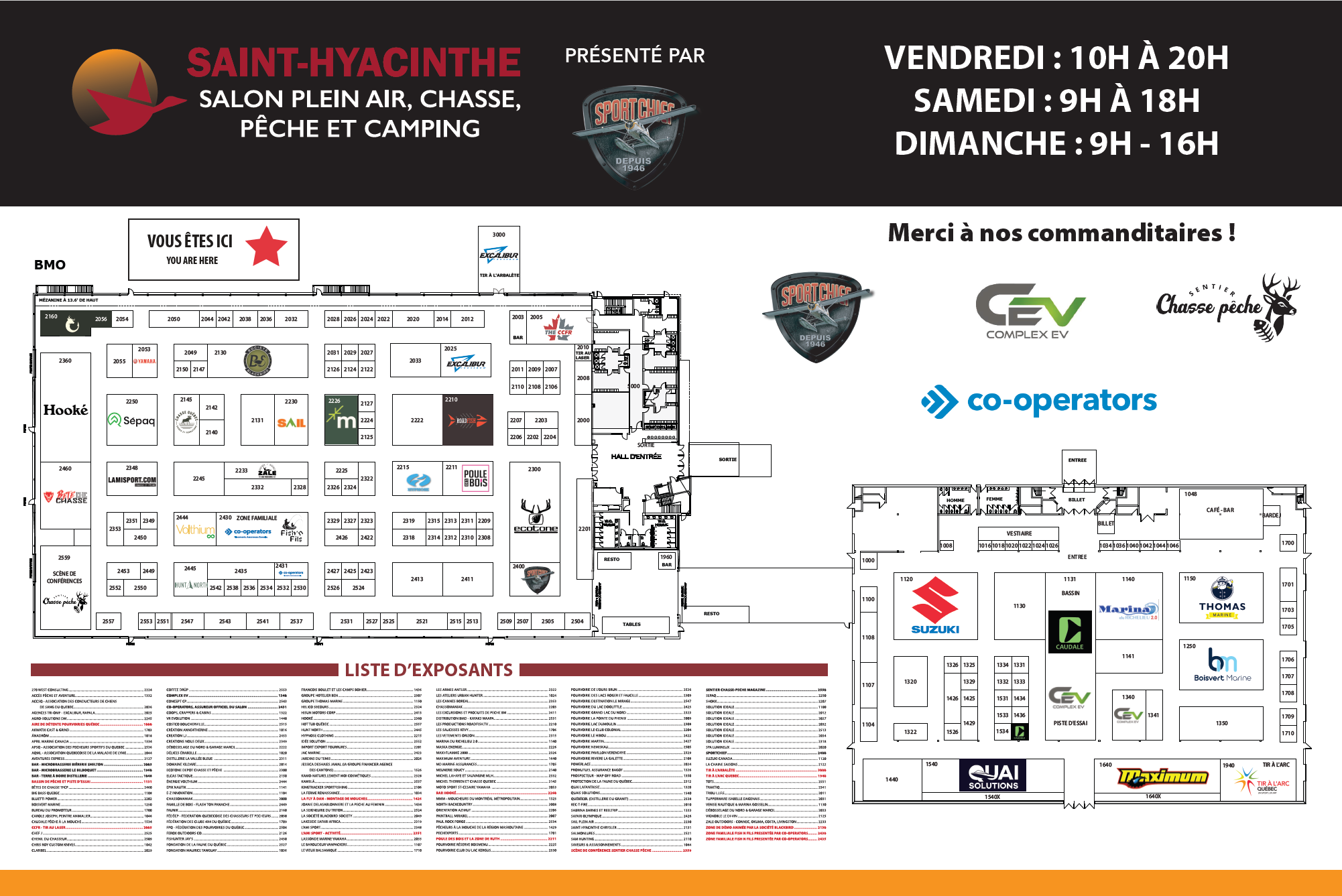 Plan Salon plein air de Saint Hyacinthe