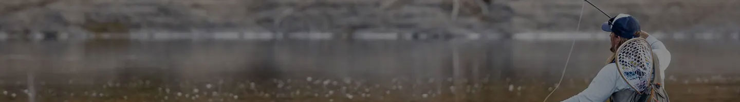 Man fishing in a lake